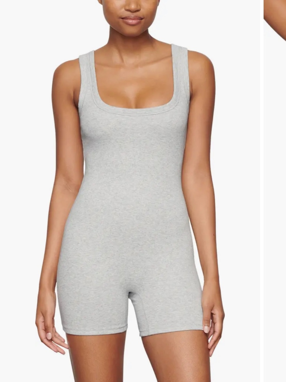 Skims Stretch Cotton Rib Romper